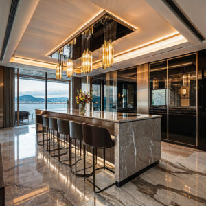 cuisine design luxe architecte-interieur-menton-realisation salon design luxe- menton-roquebruneCap-martin-Cap D'ail-Eze-Beaulieu sur mer-Saint-Jean-Cap-Ferrat-Villefranche sur Mer-beausoleil-la turbie-17
